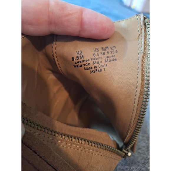 Carlos Santana Brown Suede Fringe Peep-Toe Ankle Boots - Picture 8 of 15